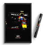 Load image into Gallery viewer, Red Bull RB19, Sergio Pérez - Formula 1 Poster Print
