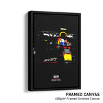 Load image into Gallery viewer, Red Bull RB19, Sergio Pérez - Formula 1 Framed Canvas Print
