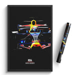 Load image into Gallery viewer, Red Bull RB4, Mark Webber 2008 - Formula 1 Print
