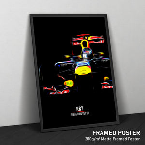 Red Bull RB7, Sebastian Vettel 2011 - Formula 1 Print