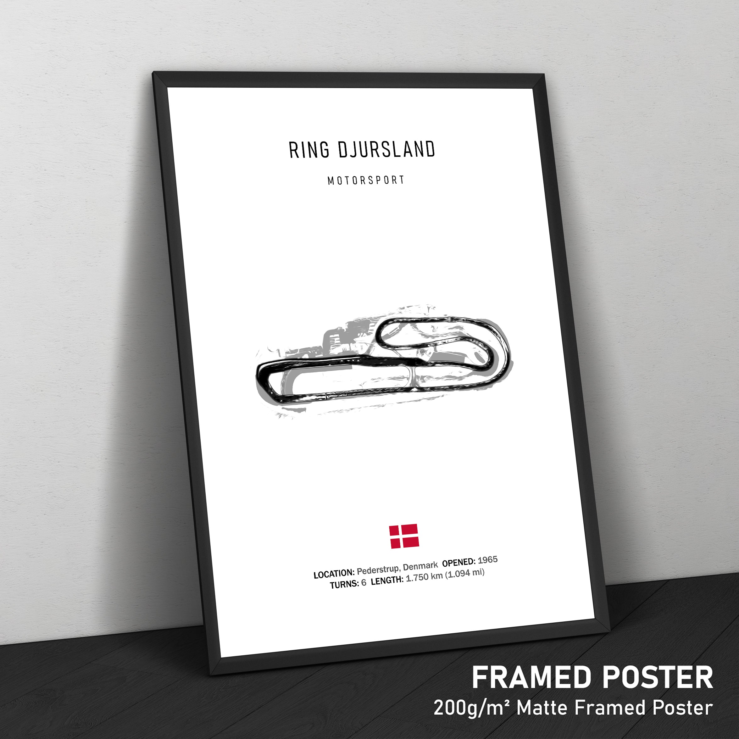 Ring Djursland - Racetrack Framed Poster Print