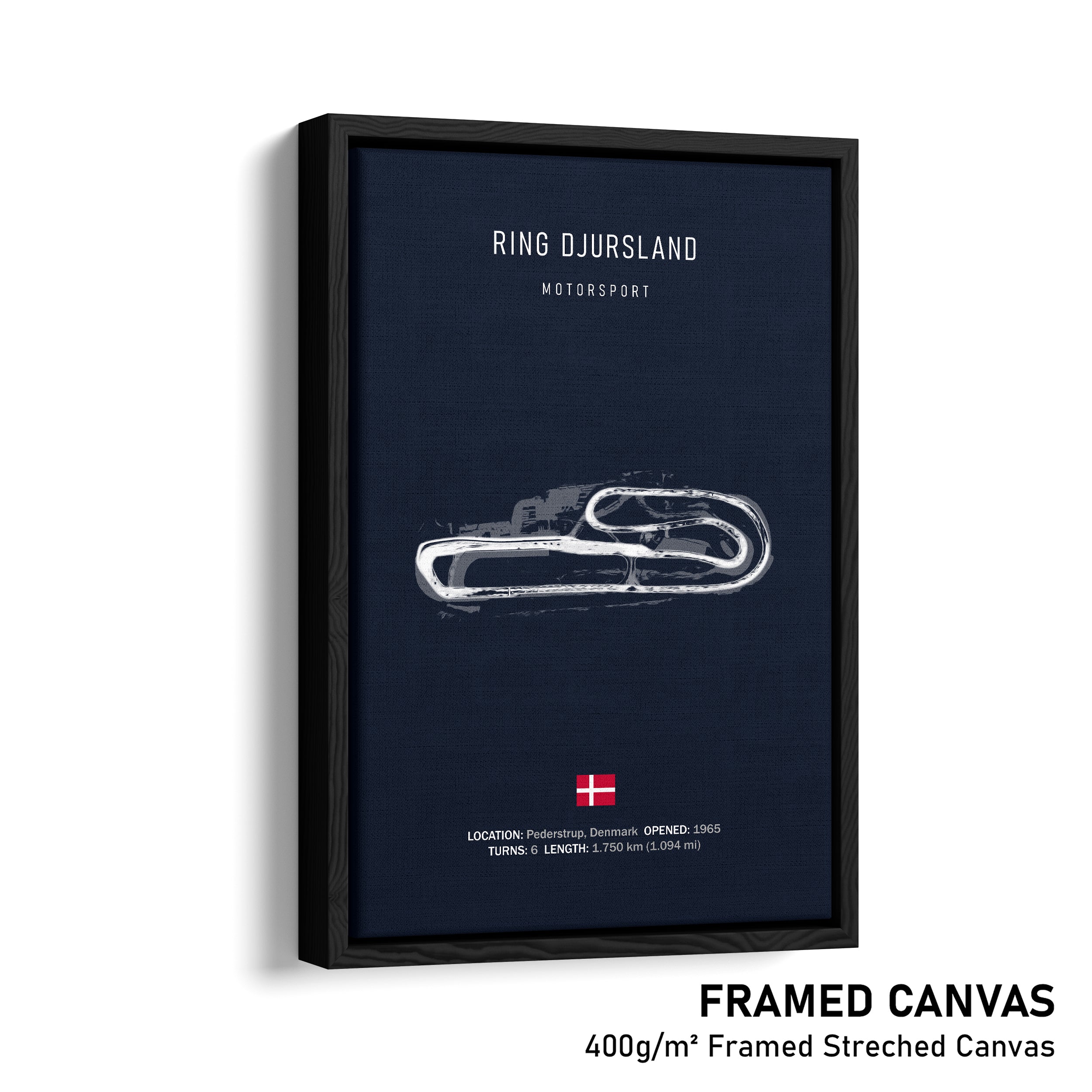 Ring Djursland - Racetrack Framed Canvas Print
