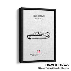Ring Djursland - Racetrack Framed Canvas Print
