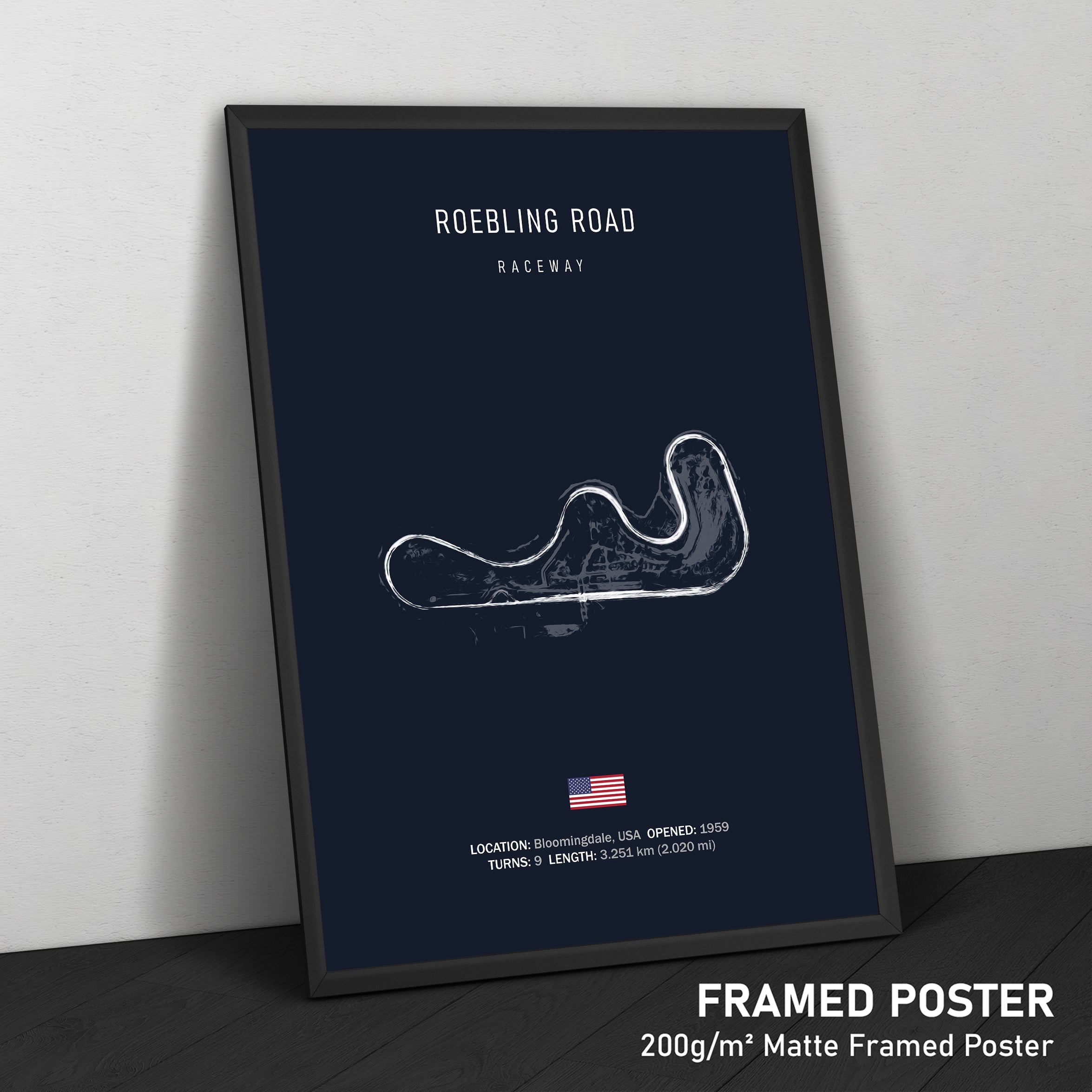 Roebling Road Raceway - Racetrack Print