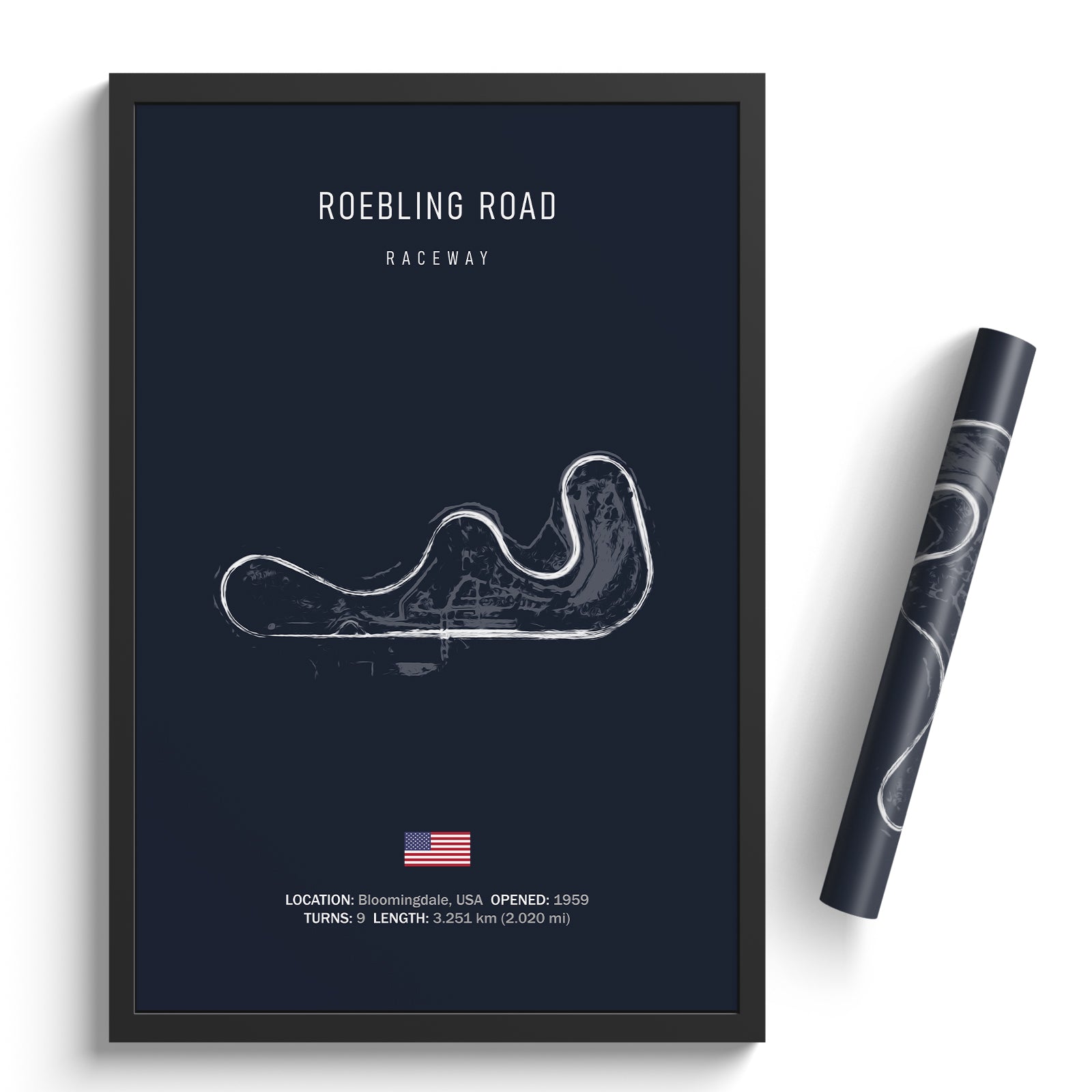 Roebling Road Raceway - Racetrack Print