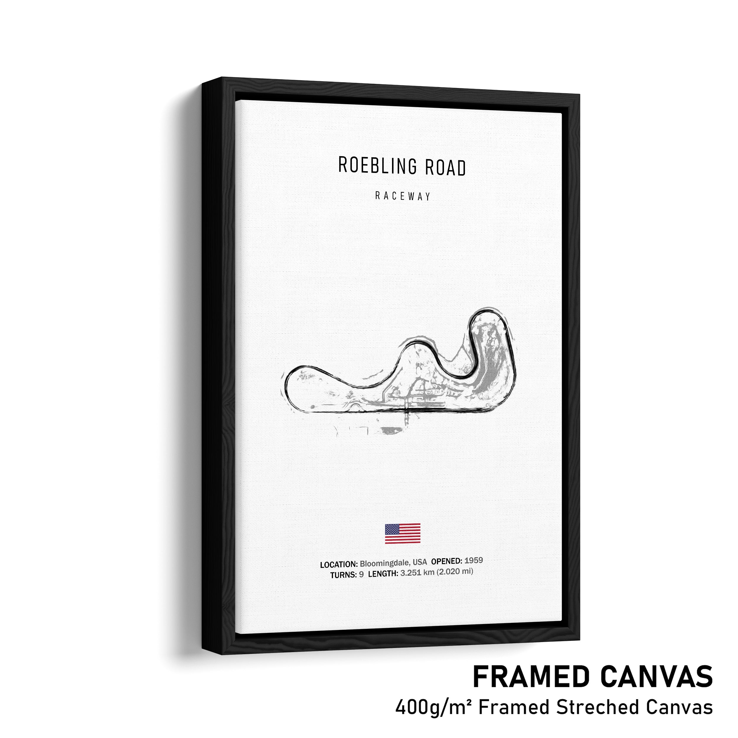 Roebling Road Raceway - Racetrack Print
