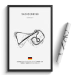 Load image into Gallery viewer, Sachsenring - Racetrack Print
