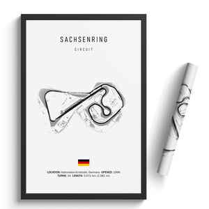 Sachsenring - Racetrack Print