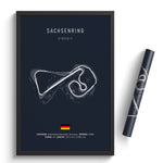 Load image into Gallery viewer, Sachsenring - Racetrack Print
