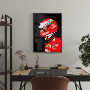 Sebastian Vettel, Ferrari 2019 "Niki Lauda" - Formula 1 Print