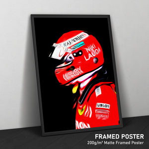 Sebastian Vettel, Ferrari 2019 "Niki Lauda" - Formula 1 Print