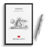 Load image into Gallery viewer, Shanghai International Circuit - Racetrack Print
