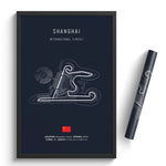 Load image into Gallery viewer, Shanghai International Circuit - Racetrack Print

