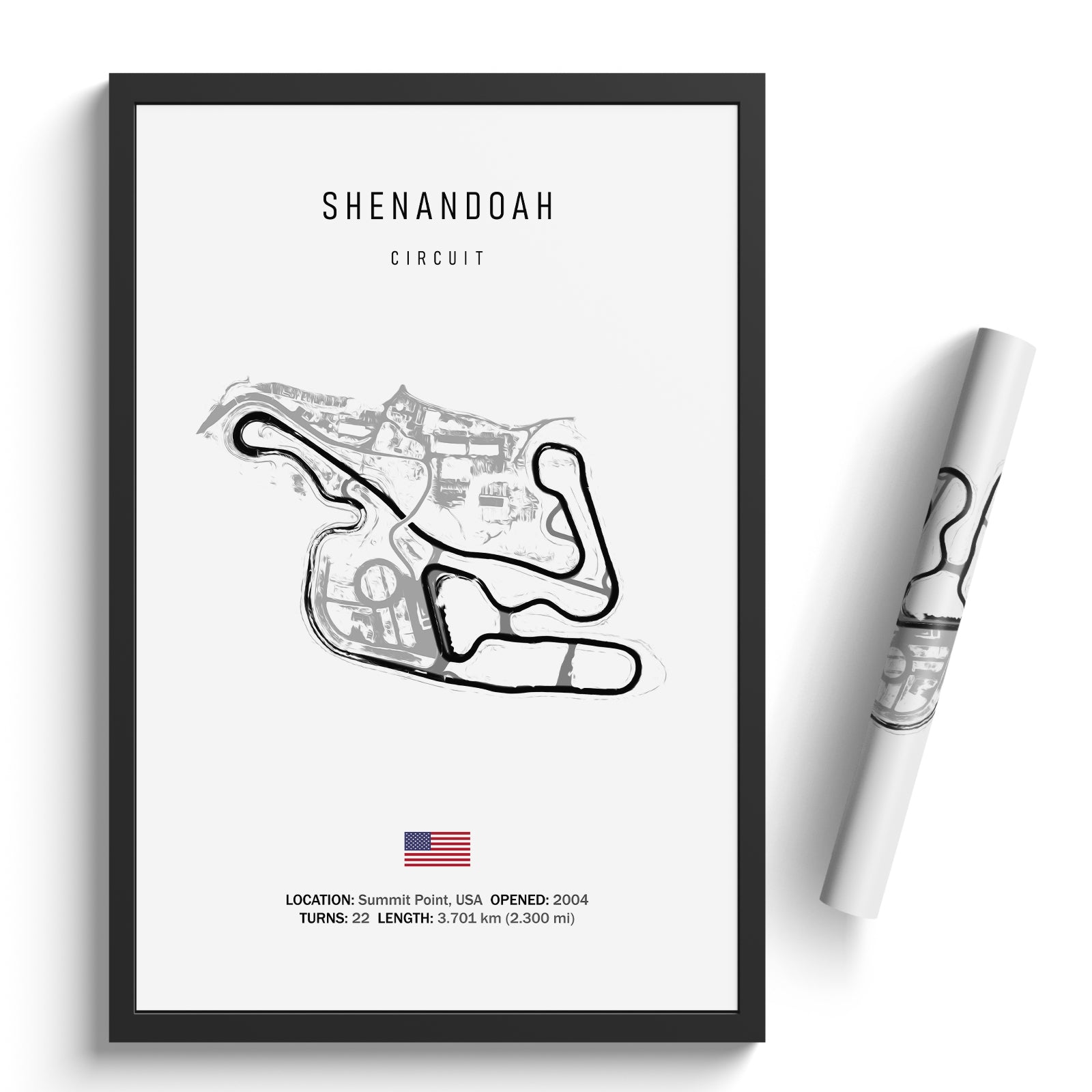 Shenandoah Circuit - Racetrack Print