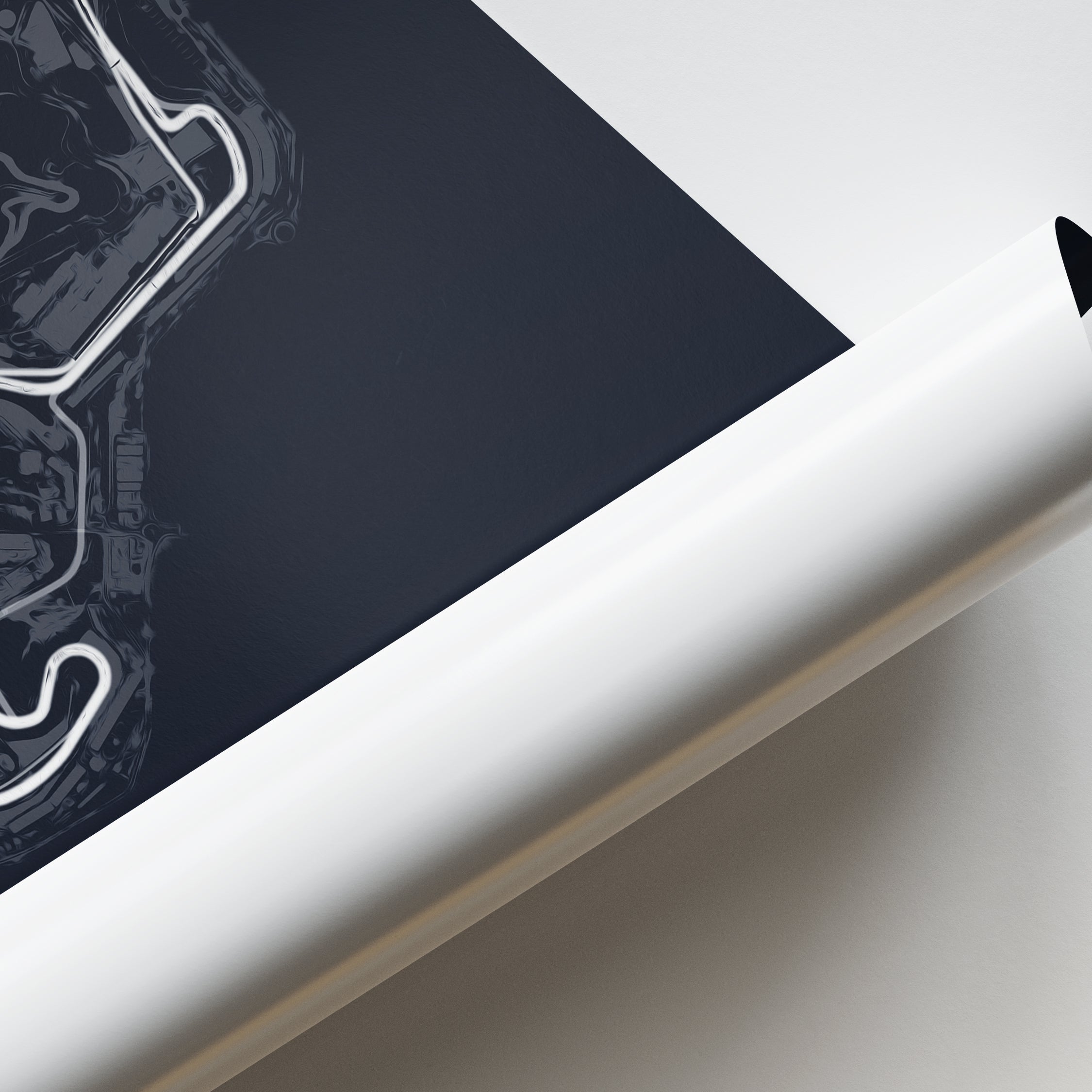 Silverstone Print Silverstone Circuit - Racetrack Print – Illustrated Tracks