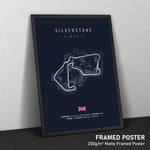 Load image into Gallery viewer, Silverstone Circuit - Racetrack Framed Poster Print
