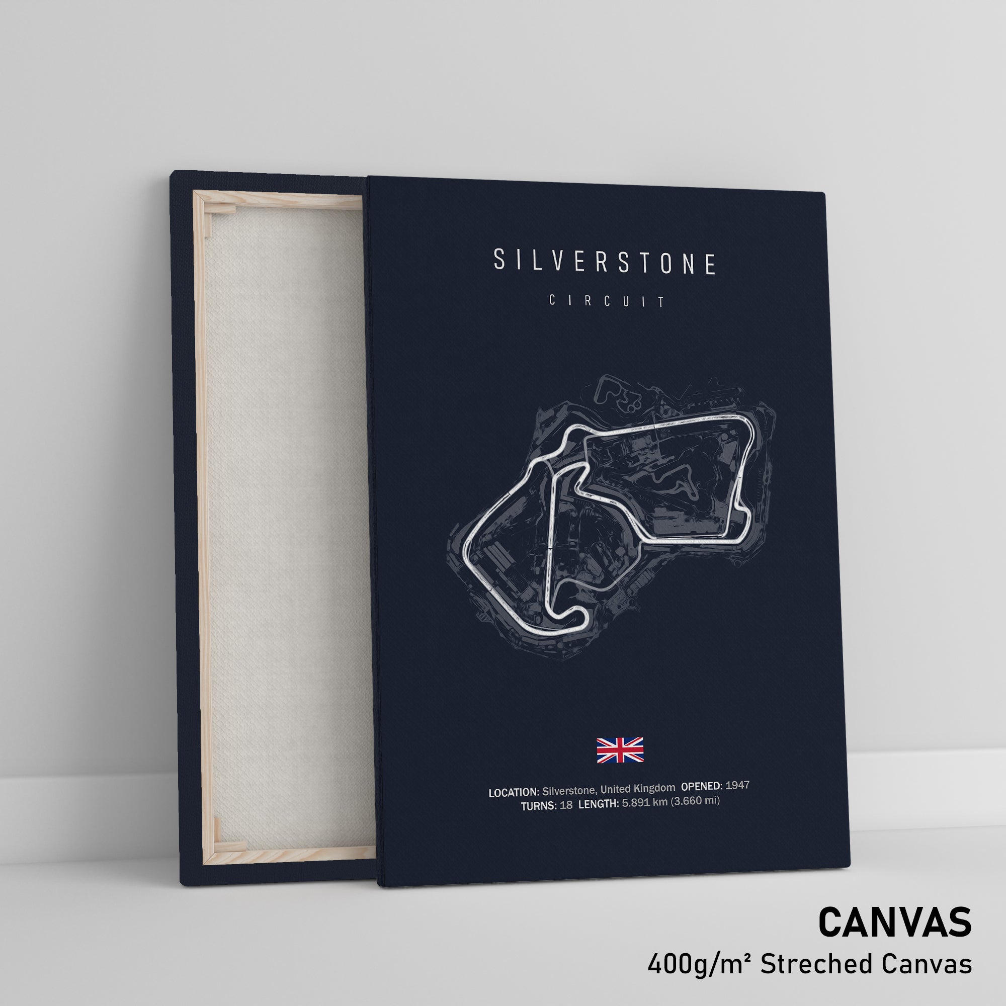 Silverstone Print Silverstone Circuit - Racetrack Print – Illustrated Tracks