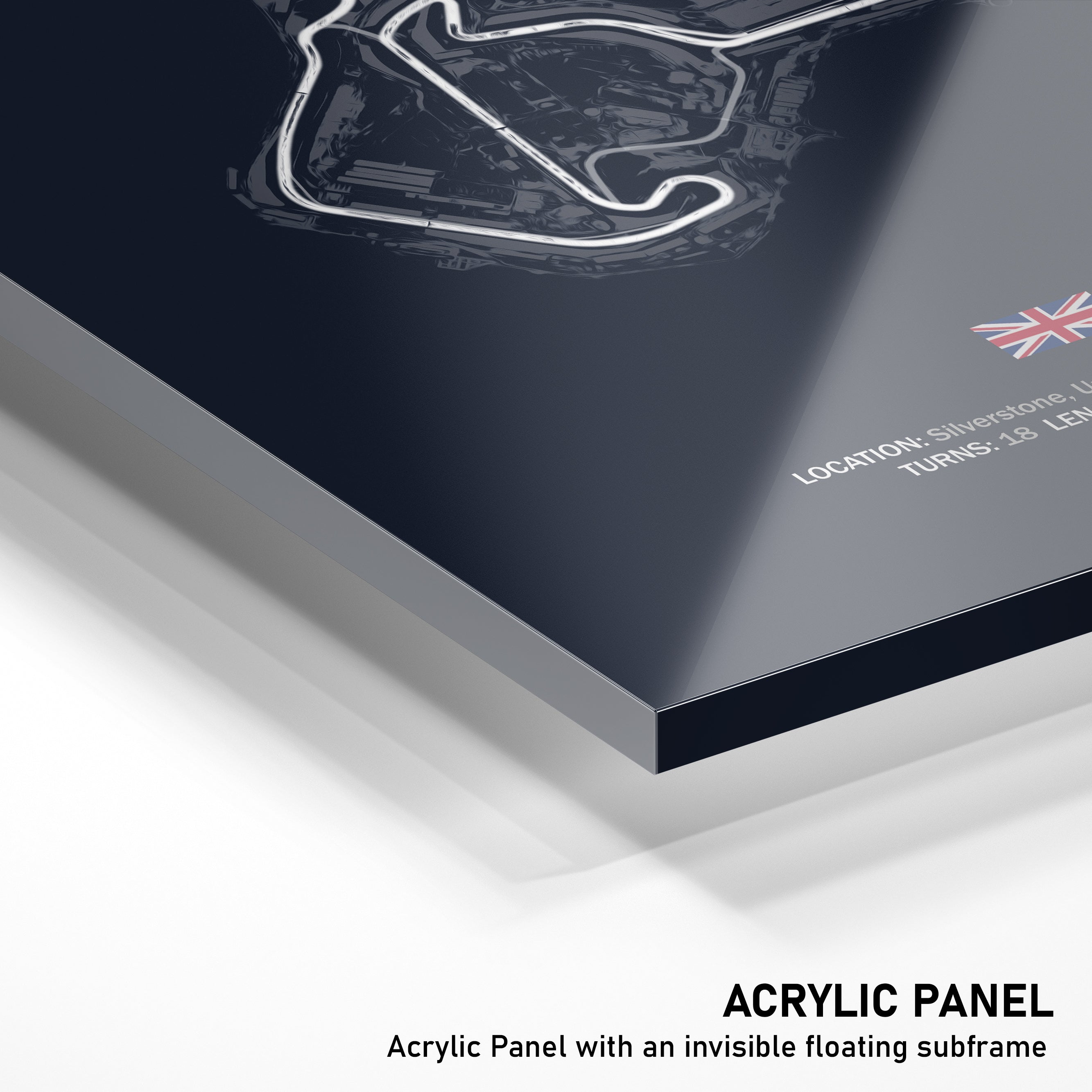 Silverstone Circuit - Racetrack Acrylic Panel Print