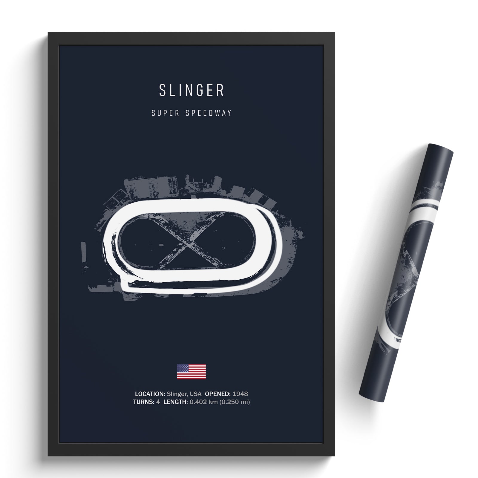 Slinger Super Speedway - Racetrack Print