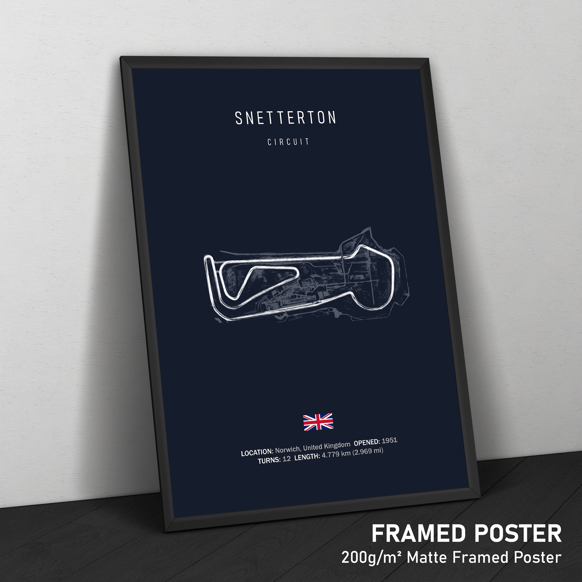 Snetterton Circuit - Racetrack Print