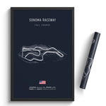 Load image into Gallery viewer, Sonoma Raceway - Racetrack Print

