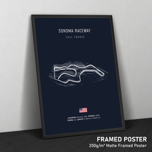 Sonoma Raceway - Racetrack Print