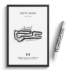 South Garda Karting - Racetrack Print