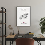 Load image into Gallery viewer, Long Beach Circuit - Racetrack Print
