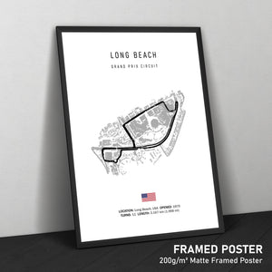 Long Beach Circuit - Racetrack Print