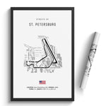 Load image into Gallery viewer, Streets of St. Petersburg - Racetrack Print
