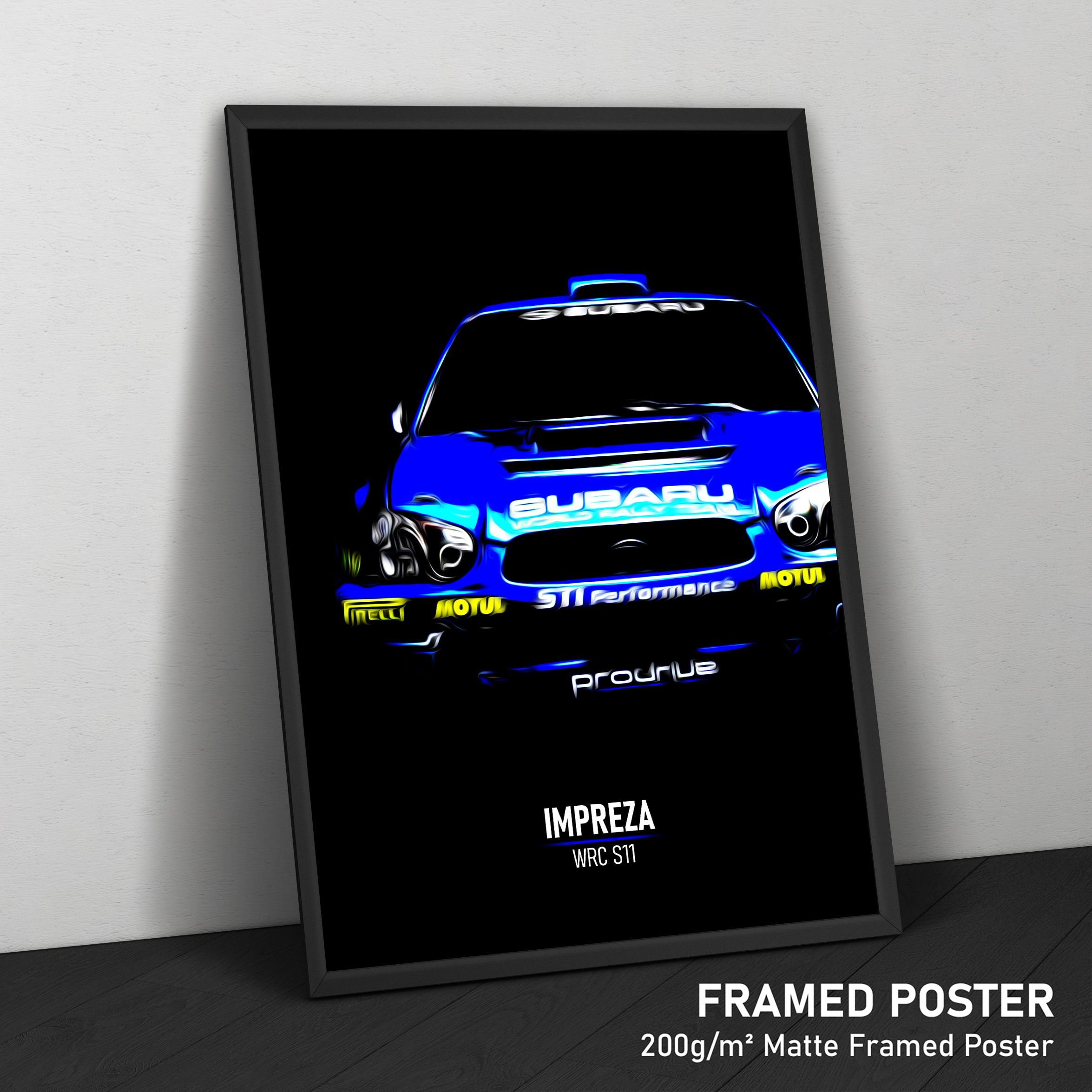 Subaru Impreza WRC S11 - Rally Print – Illustrated Tracks