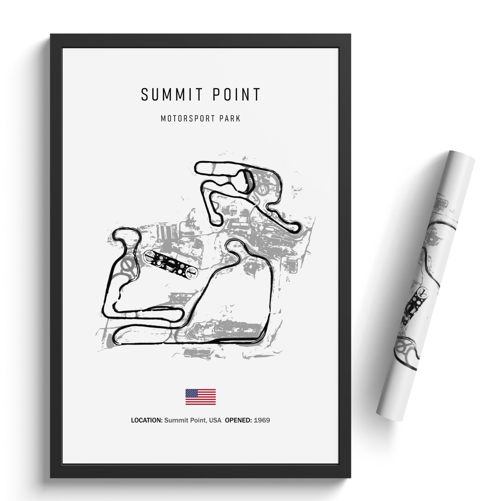 Summit Point Motorsports Park - Racetrack Print – Illustrated Tracks