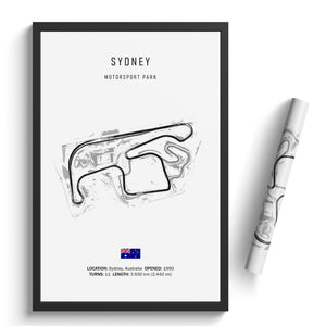 Sydney Motorsport Park - Racetrack Print