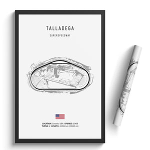 Talladega Superspeedway - Racetrack Print