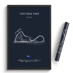 Teretonga Park Raceway - Racetrack Print