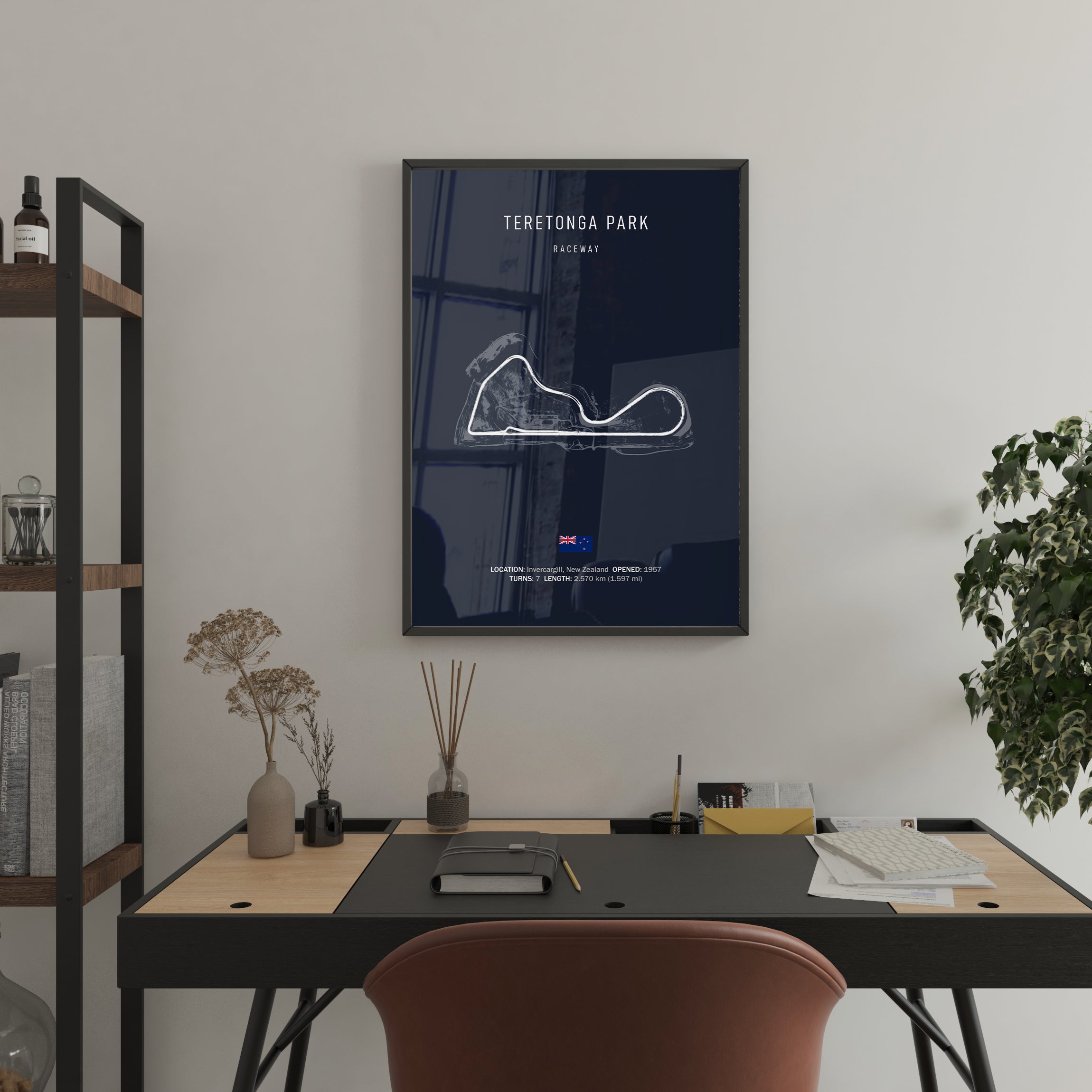 Teretonga Teretonga Park Raceway - Racetrack Print – Illustrated Tracks