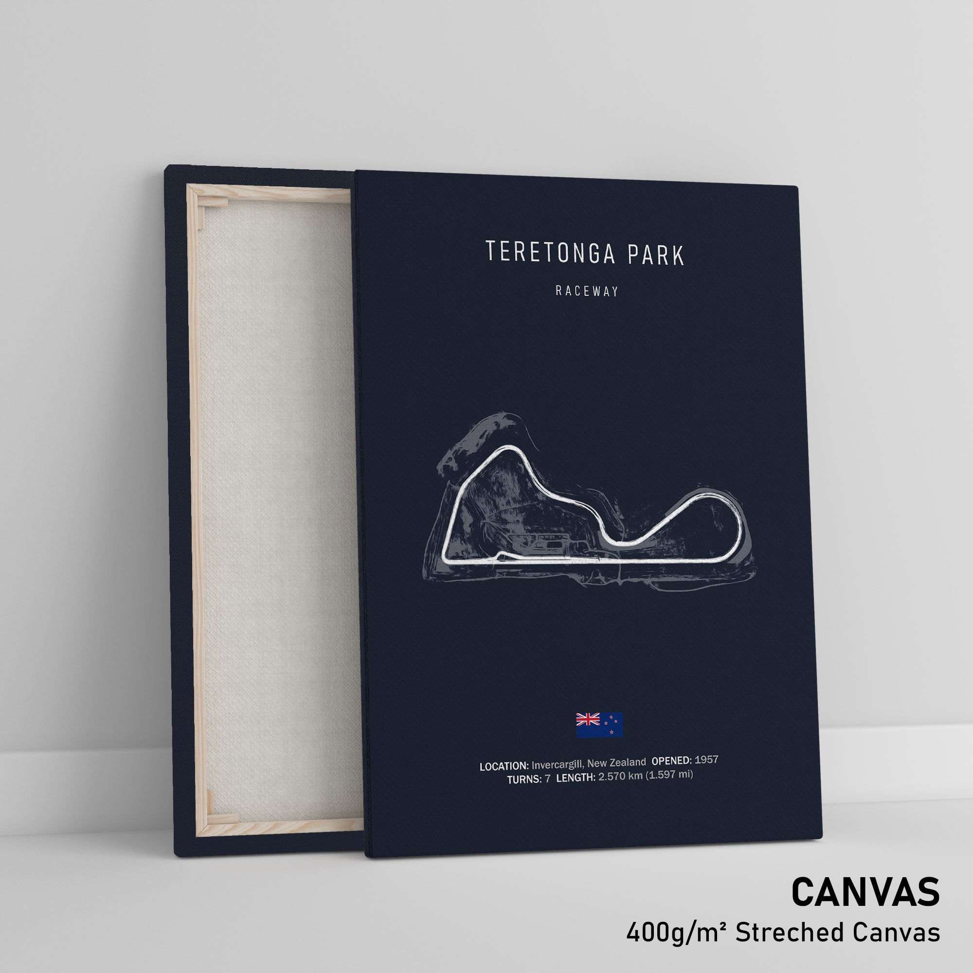 Terratonga Track Teretonga Park Raceway - Racetrack Print – Illustrated Tracks