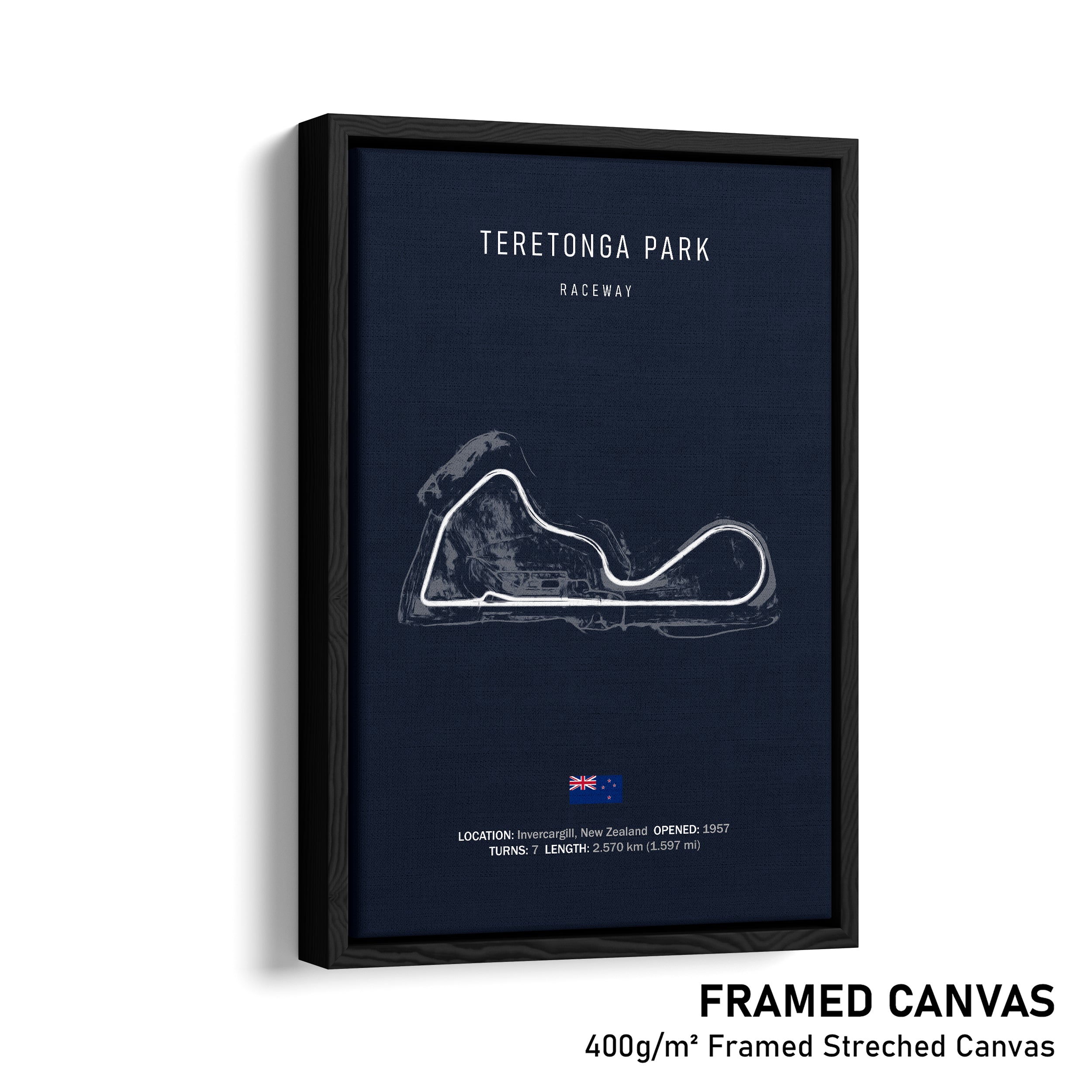 Teretonga Teretonga Park Raceway - Racetrack Print – Illustrated Tracks