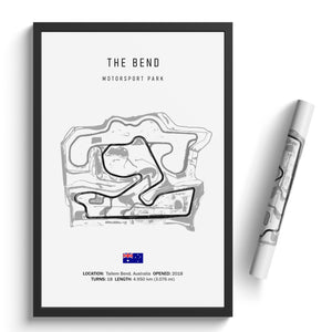 The Bend Motorsport Park - Racetrack Print