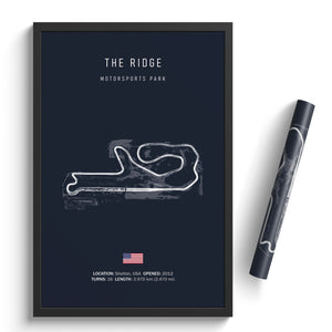 The Ridge Motorsports Park - Racetrack Print
