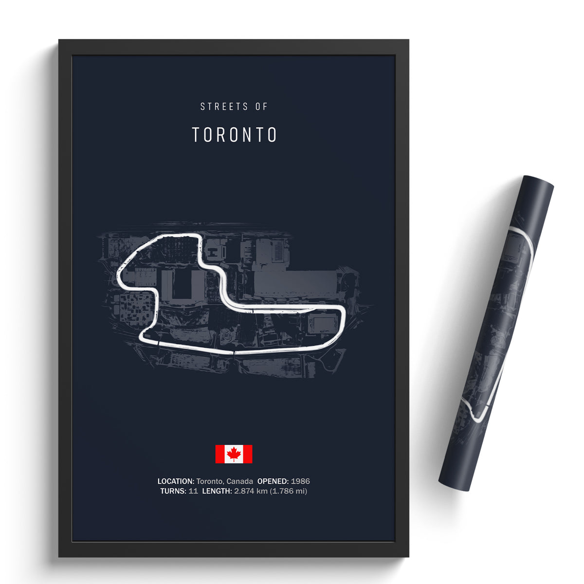 Streets of Toronto - Racetrack Print – Illustrated Tracks
