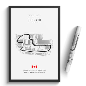 Streets of Toronto - Racetrack Print