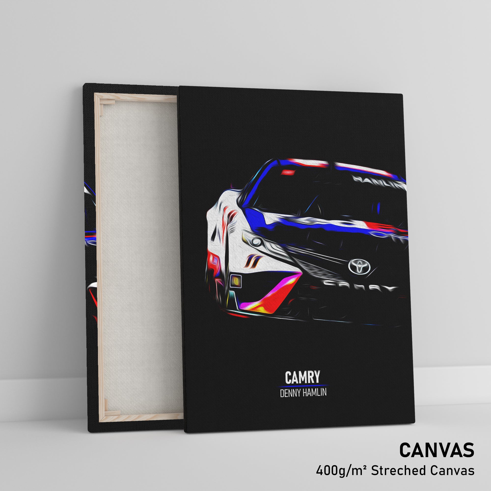 Toyota Camry Joe Gibbs Racing, Denny Hamlin 2022 - NASCAR Print