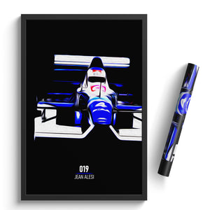 Tyrrell 019, Jean Alesi 1990 - Formula 1 Print