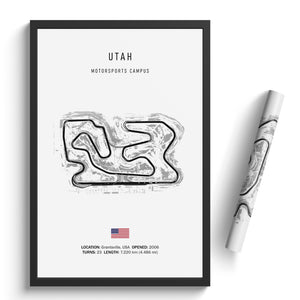 Utah Motorsports Campus - Racetrack Print