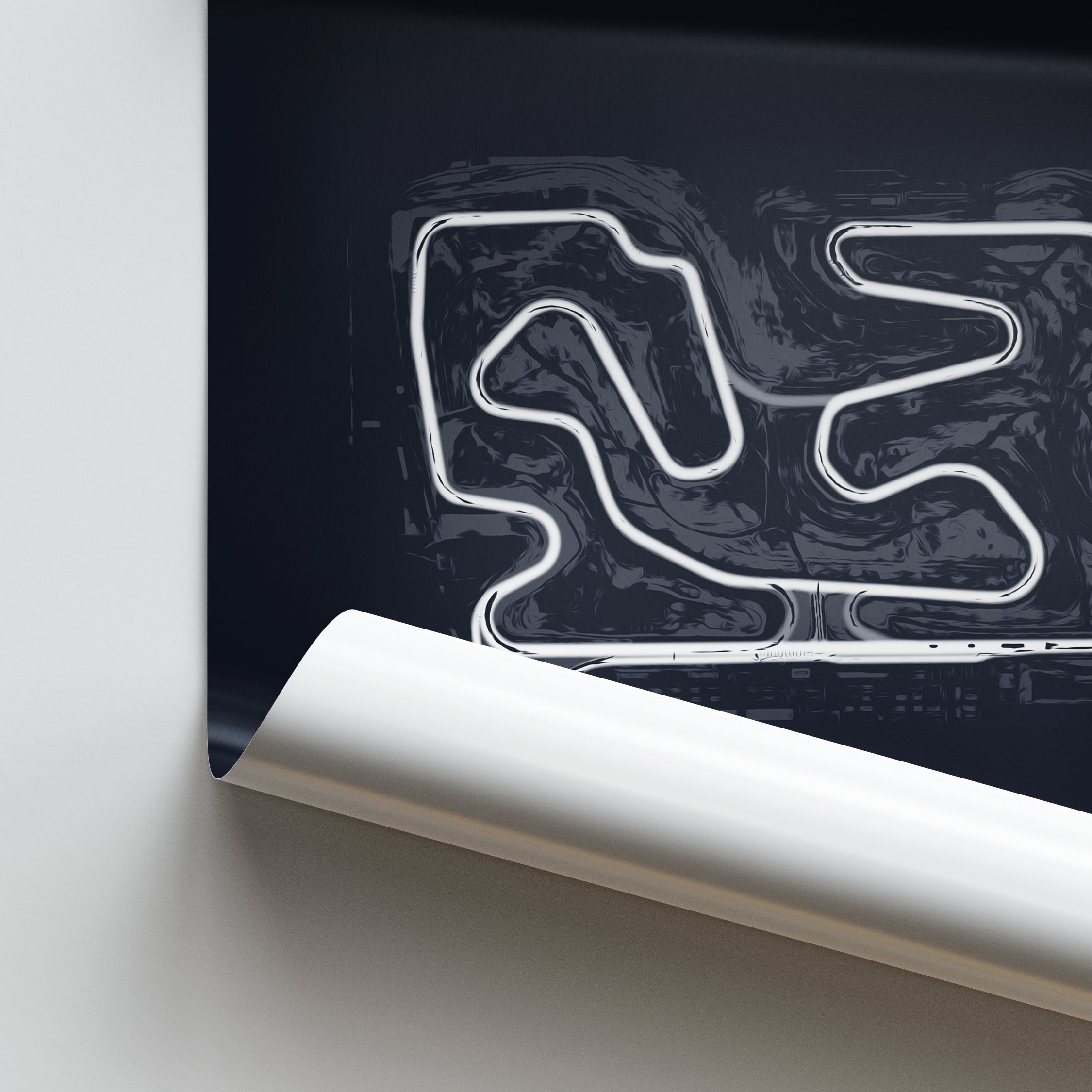 Utah Motorsports Campus Racetrack Print Illustrated Tracks