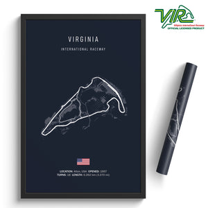 Virginia International Raceway - Racetrack Poster Print