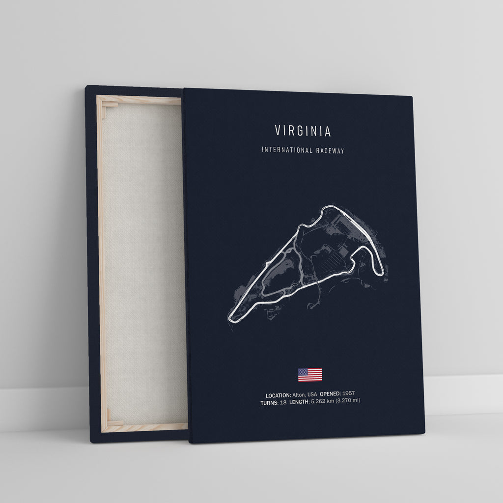 Virginia International Raceway - Racetrack Print – Illustrated Tracks