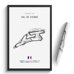 Circuit du Val de Vienne - Racetrack Print
