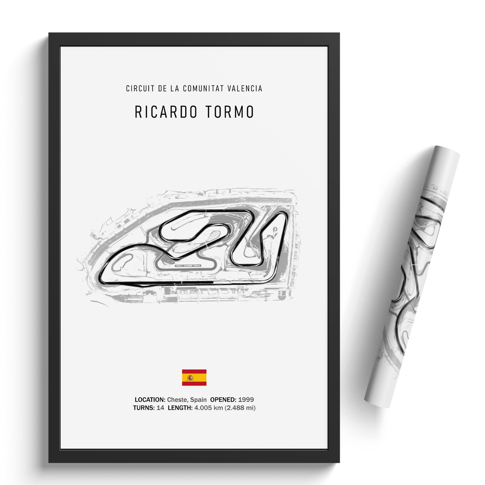Circuit de la Comunitat Valenciana Ricardo Tormo - Racetrack Print